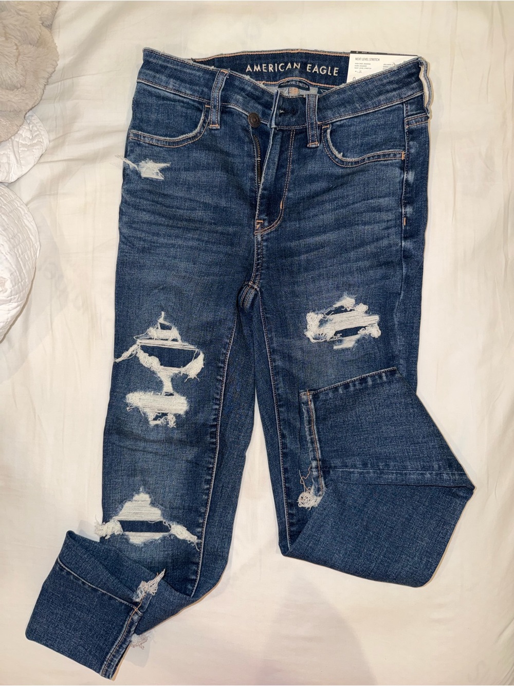 American Eagle Outfitters Women's Ripped Skinny Jeans